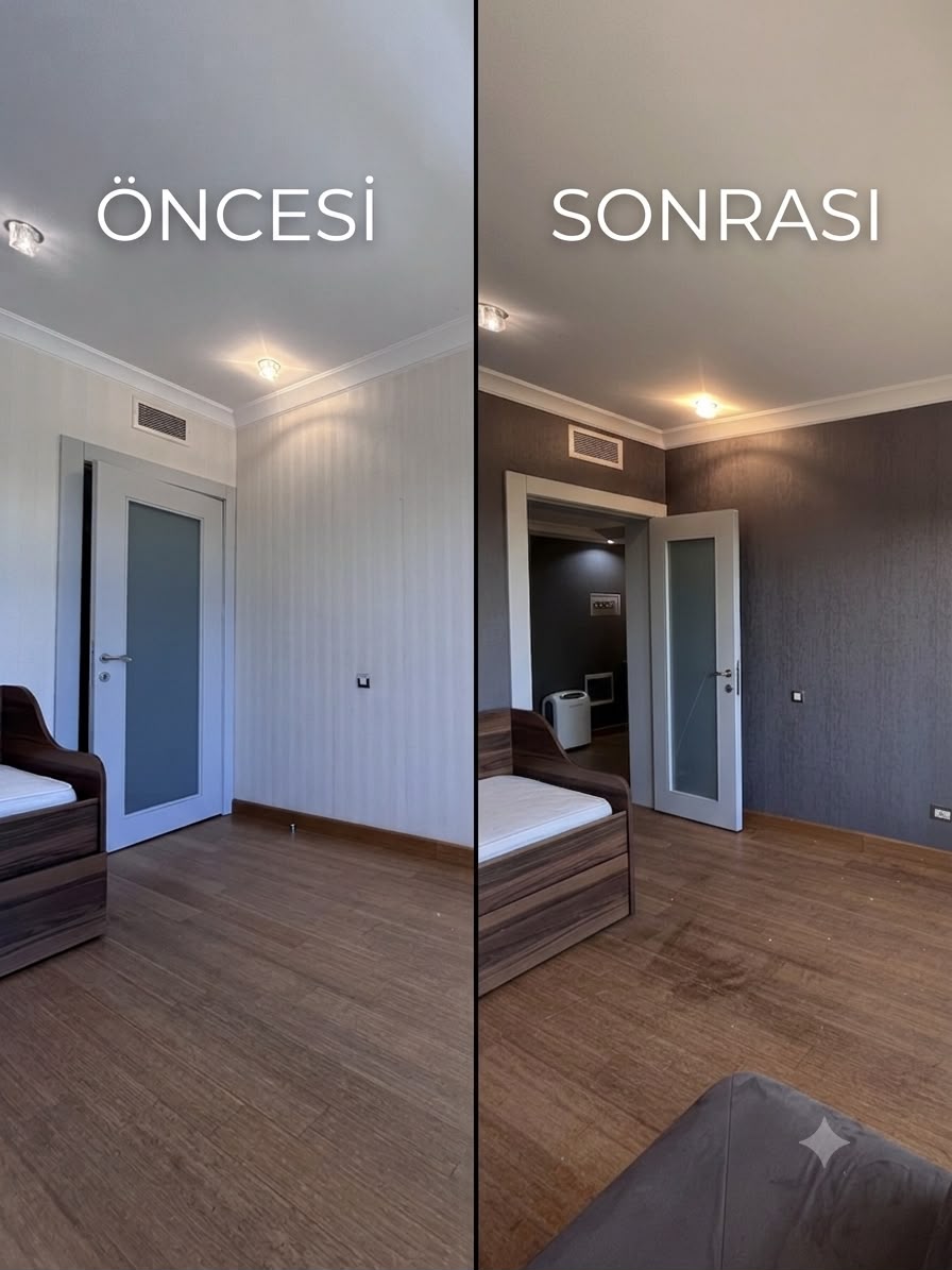 Duvar kağıdı öncesi sonrası uygulama 2